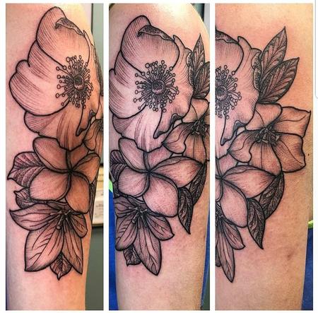 Tattoos - Flowers//Etching - 135103
